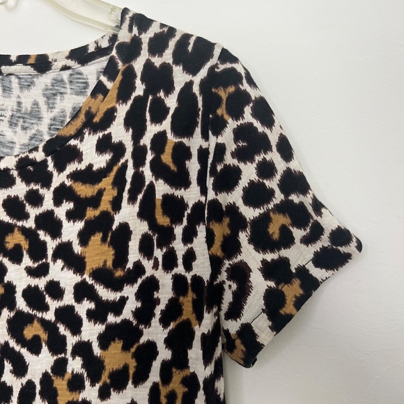 J. Crew women's Vintage Cotton tee, Leopard print, size Small - Picture 5 of 10